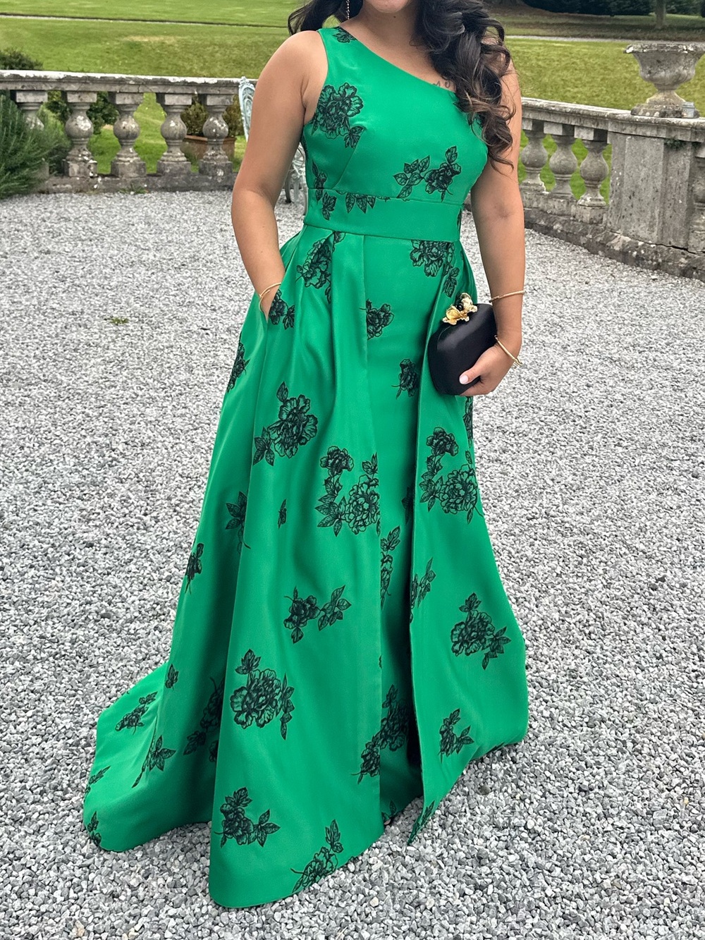 Marchesa One Shoulder Marigold gown - Picture 4 of 4